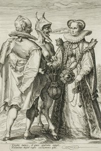 Matrimonio per denaro, Tavola 2 della Trilogia del Matrimonio da Jan Saenredam